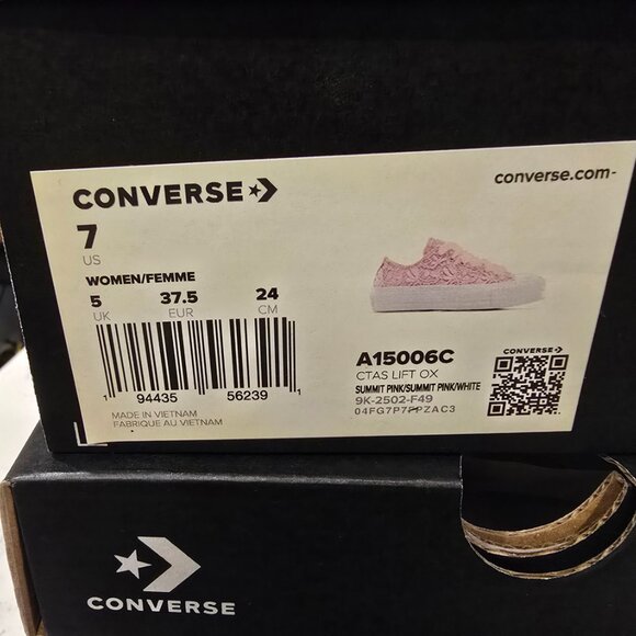 Converse - Women's Chuck Taylor All Star Lace Low Top Shoes (A15006C) Pink SZ 7 - Picture 9 of 12